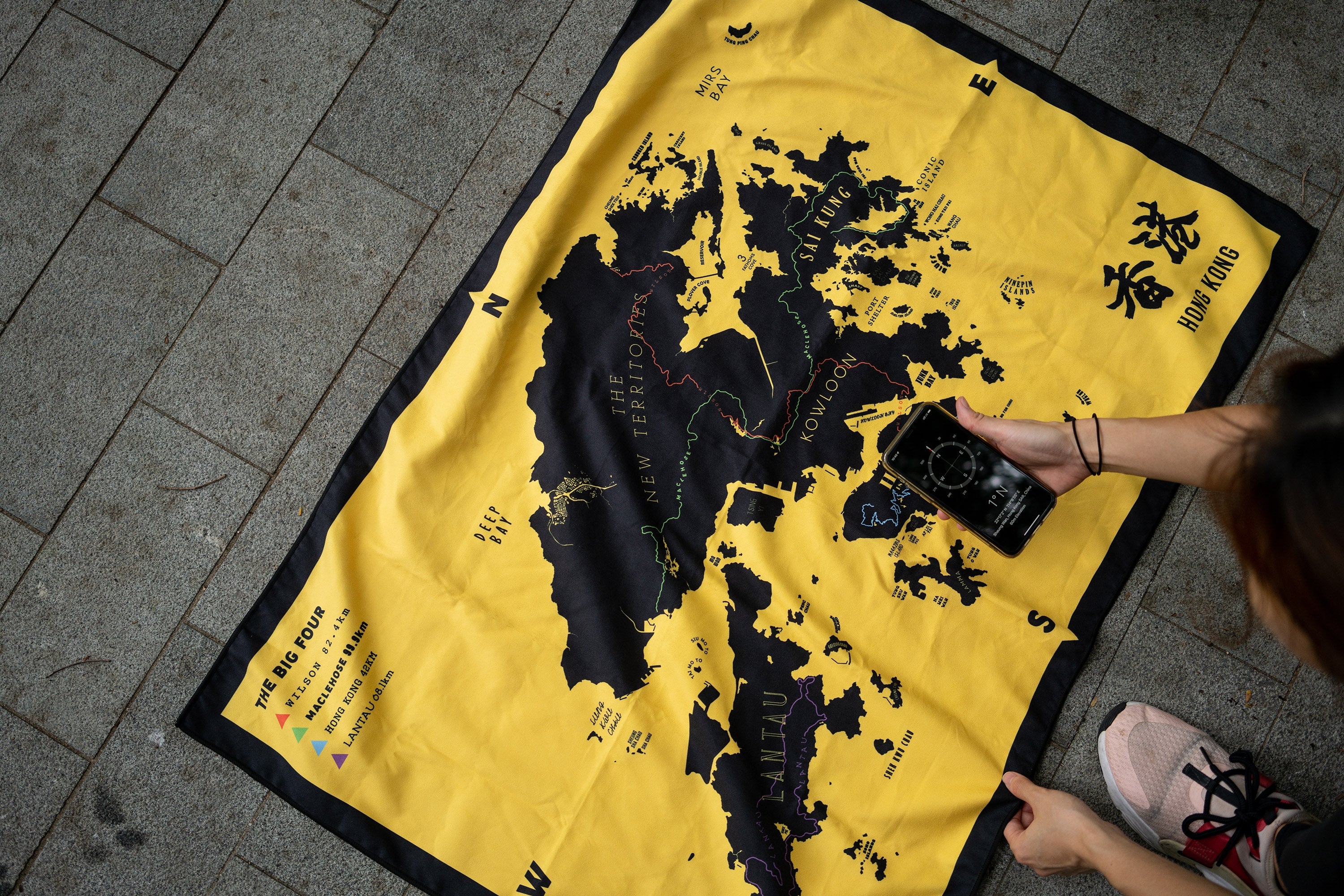 Big Four Hiking Towel Yellow